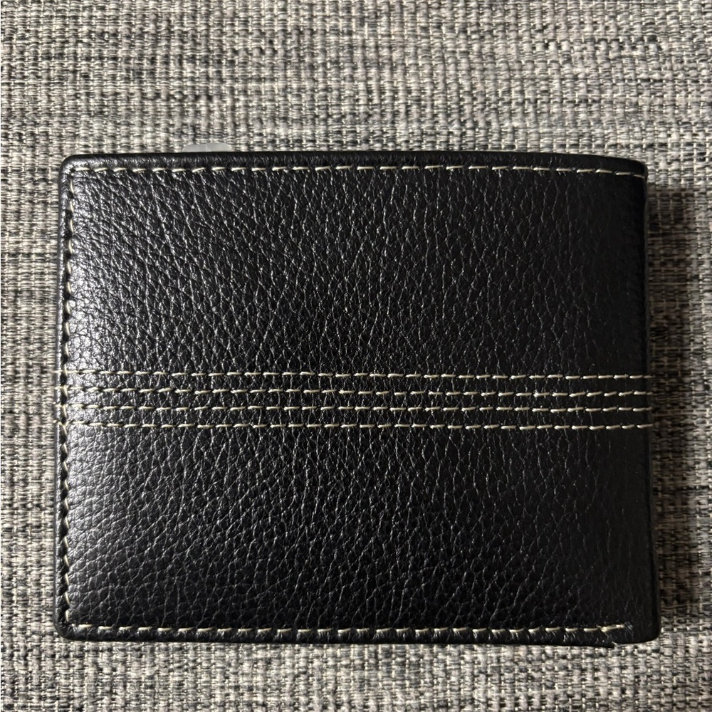 TIMBERLAND BLACK LEATHER WALLET - Picture 2 of 4